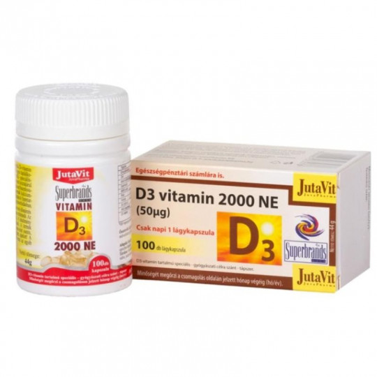 Vitaminas D, kapsulės 50 mcg x N100 (1 dienoje 1000% RPN)