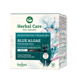 HERBAL CARE veido kremas-gelis drėkinamasis Blue Algae, 50 ml