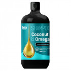 BIO NATURELLl šampūnas palukams su kokosų aliejmi ir omega, 946 ml