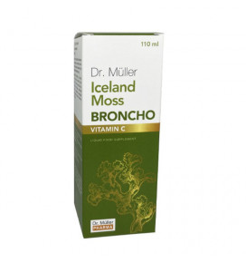 DR.MULLER BRONCHO skystasis maisto papildas Islandinė kerpė su vitaminu C, 110 ml
