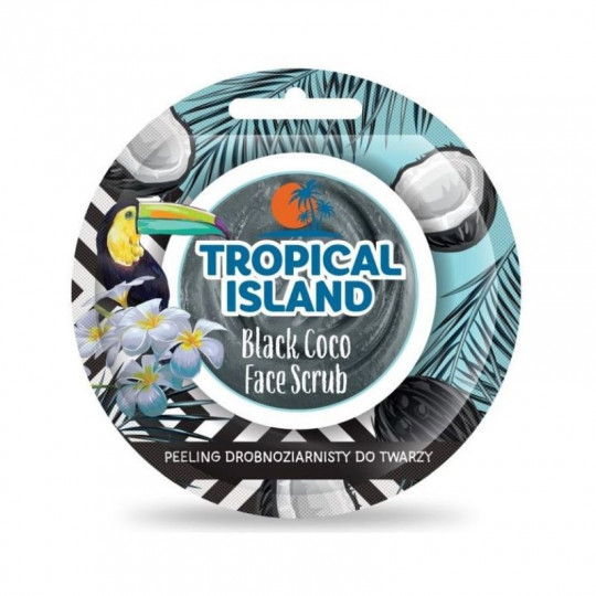 Tropical Island veido šveitiklis Juodasis kokosas, 8 g