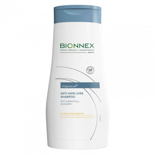 BIONNEX Organica šampūnas nuo plaukų slinkimo sausiems ir pažeistiems plaukams, 300 ml