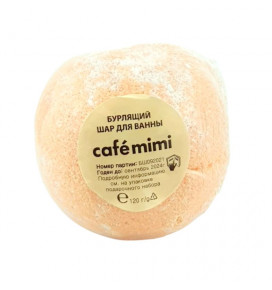 CAFÉ MIMI šnypščiantis vonios burbulas Kvapnusis Apelsinas, 120 g