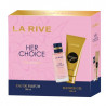 LA RIVE rinkinys moterims HER CHOICE (kvapusis vanduo 100 ml+dušo želė 100 ml)