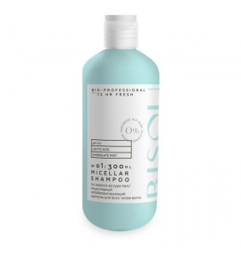 BISOU BIO micelinis riebalus balansuojantis šampūnas visų tipų plaukams iki 72 HR FRESH, 300 ml