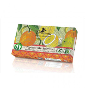 FLORINDA muilas augalinis rankų darbo parfumuotas Mosaico citrusinių vaisių aromato, 100 g