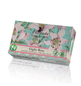 FLORINDA muilas augalinis rankų darbo parfumuotas Mosaico Rožinės Lelijos aromatas , 200 g