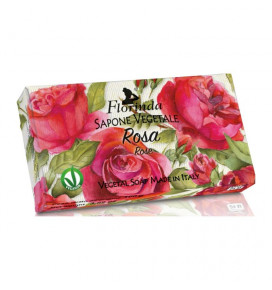 Florinda muilas augalinis, rankų darbo, parfumuotas, Rožių aromato, 100 g