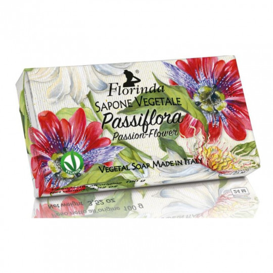 FLORINDA muilas augalinis rankų darbo parfumuotas Pasifloros žiedų aromato, 100 g
