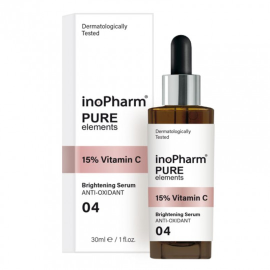 InoРharm veido serumas šveitiklis su 15% vitamino C, 30 ml