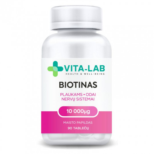 VITA-LAB maisto papildas Biotinas 10000 µg, N90