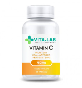 VITA-LAB maisto papildas Vitaminas C 750 mg, N90