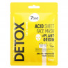 7 DAYS Detox exfoliating face mask with AHA 5% and BHA acids, 25 g