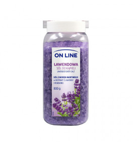 On Line vonios druska Levandos aromato, 800 g