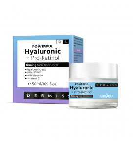 Dermiss veido drėkiklis stangrinamasis dieninis/naktinis Powerful Hyaluronic + Pro-Retinol , 50 ml