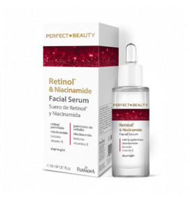 Perfect Beauty serumas veidui nuo raukšlių su retinoliu, niacinamidu, betainu ir vitaminu E, 30 ml