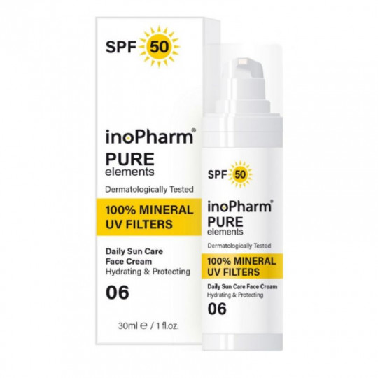InoРharm apsauginis veido kremas nuo saulės SPF50, 30 ml