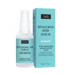 LaQ aktyvus drėkinamasis veido serumas nuo raukšlių Hyaluronic Acid Serum, 30 ml