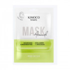 Kimoco Beauty lakštinė veido kaukė maitinanti ir atkurianti, su kolageno ir avokado ekstraktu, 23 ml