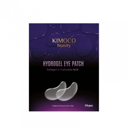 Kimoco Beauty hidrogeliniai paakių padeliai su kolagenu ir hialurono rūgštimi, 10 vnt.