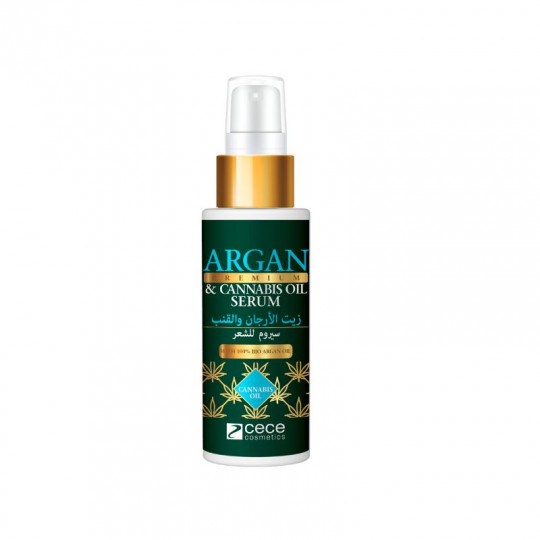 Argan Premium plaukų serumas su kanapių aliejumi, 50 ml