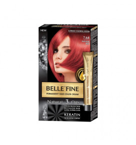 Belle'Fine plaukų dažai, No.7.64, Intense Red, 25 ml, 30 ml, 50 ml