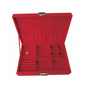 7035 REED Papuošalų dėžutė raudonos sp.28x19.5x7