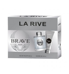 LA RIVE rinkinys vyrams BRAVE MAN (tualetinis vanduo 100 ml+dušo želė 100 ml)