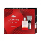 LA RIVE rinkinys vyrams RED LINE (tualetinis vanduo 90 ml+dušo želė 100 ml)