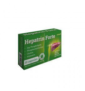 Hepatrin Forte, 30 kaps. fosfolipidai, cholinas, margainis (1 dienoje)