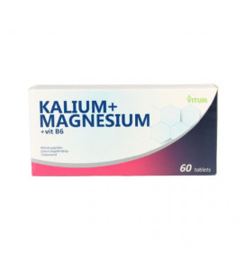 Kalium + Magnesium + B6 60 tablečių (2 dienoje)