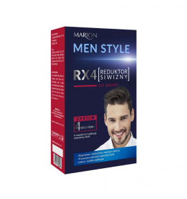 MARION Men style vyriški plaukų dažai žiliems plaukams (juoda spalva) 4x15 g