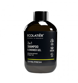 ECL šampūnas ir dušo želė 2-in-1 Extra Fresh, 400 ml
