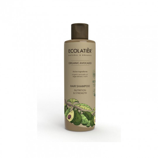 ECL GREEN plaukų šampūnas maitinamasis ir stiprinamasis Avokadas, 250 ml