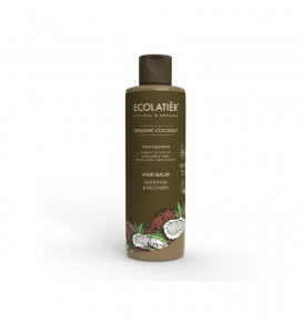 ECL GREEN plaukų balzamas maitinamasis ir atstatomasis Kokosas, 250 ml