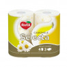 RUTA toilet paper white Selecta Chamomile 3 layers, 4 pcs