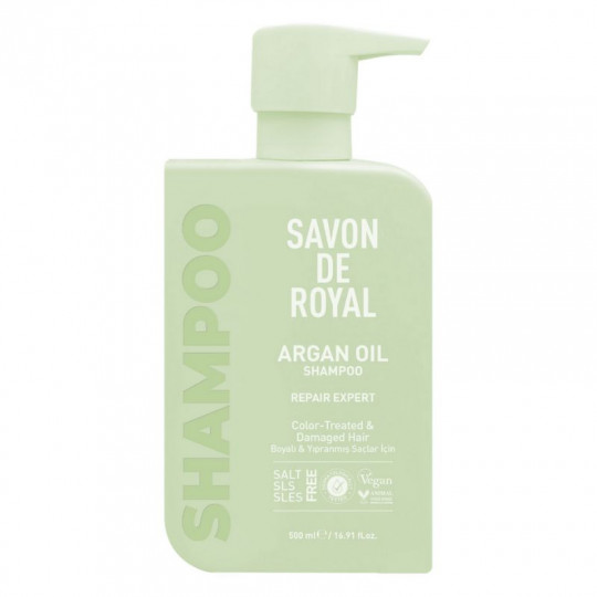 SAVON DE ROYAL Miracle pastel šampūnas su argano aliejum, 500 ml