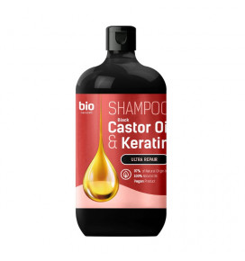 BIO Naturell šampūnas visų tipų plaukams su ricinos aliejumi ir keratinu, 946 ml