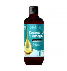 BIO Naturell šampūnas visų tipų plaukams su kokosų aliejumi ir omega, 355 ml