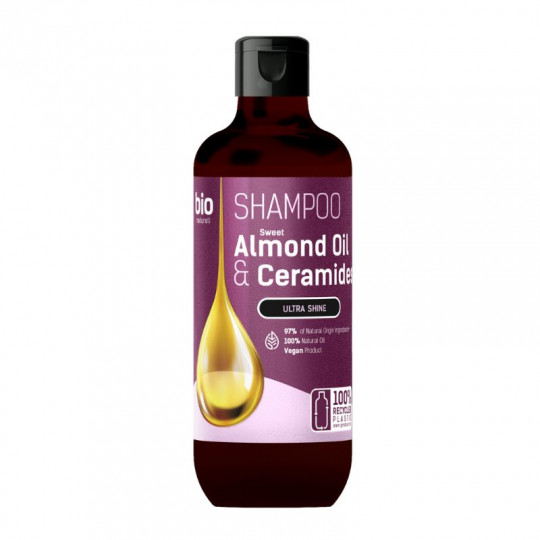 BIO Naturell šampūnas visų tipų plaukams su migdolų aliejumi ir keramidais, 355 ml