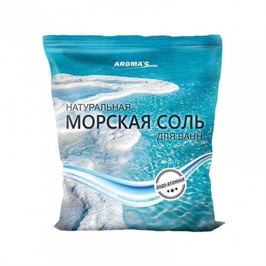 AROMA'SAULES vonios druska natūrali Jodo ir bromo, 1 kg