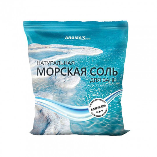 AROMA'SAULES vonios druska natūrali su valerijonu, 1 kg