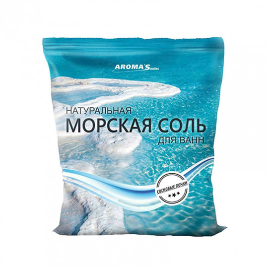 AROMA'SAULES vonios druska natūrali su pušų pumpurais, 1 kg