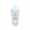 UNICORNS plastic glass with straw Unicorn