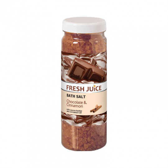 FRESH JUICE vonios druska Chocolate & Cinnamon, 700 g