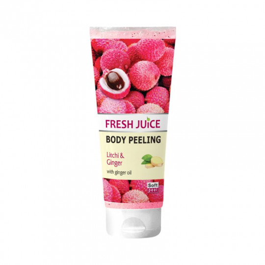 FRESH JUICE kūno šveitiklis Litchi & Ginger, 200 ml