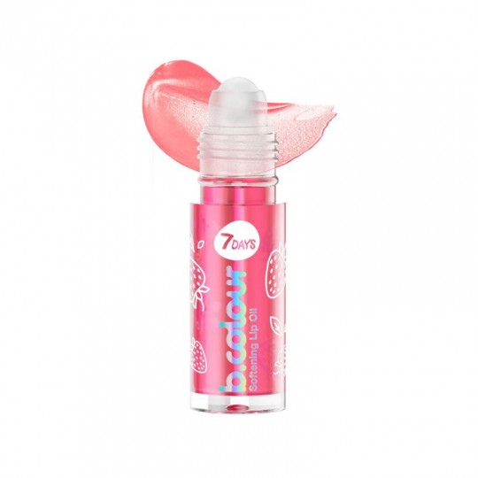 7DAYS B COLOUR Lūpų aliejus minkštinamasis / 02 Sweet Strawberry, 4 ml