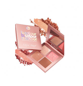 7 DAYS B.COLOUR Veido modeliavimo paletė daugiafunkcinė / Hyper Glow, 4 vnt х 3,2g