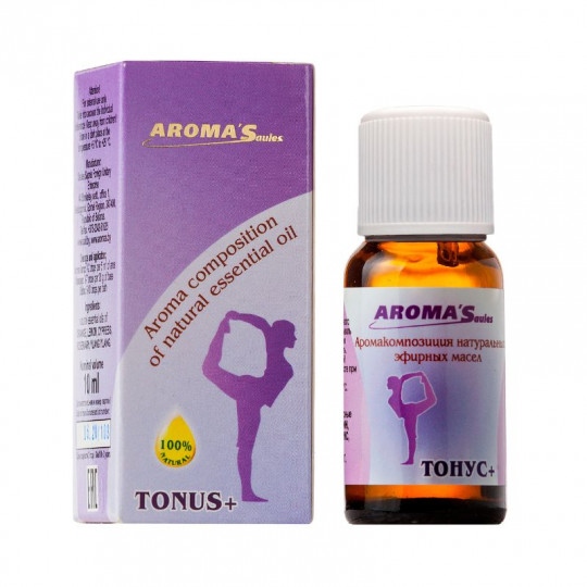 AROMA'SAULES eterinių aliejų kompozicija Tonusas +, 10 ml