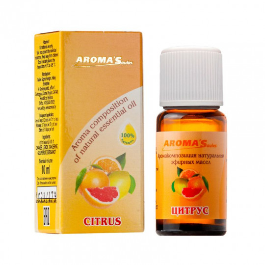 AROMA'SAULES eterinių aliejų kompozicija Citrusai, 10 ml